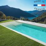 Piscina con playa de caucho