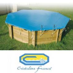Bche d'hiver piscine bois CRISTALINE