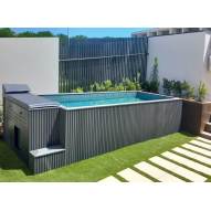 Piscine acier galvanis "container"  POOLSPA 