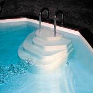 Escalera sobre liner de piscina: Athena ACCELO