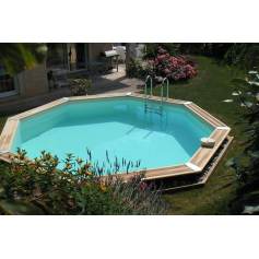 Piscina de madera Oca octogonal