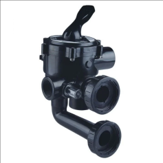 Vlvula multiva 1" negra con montaje Classic - Astral