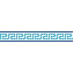 Frise piscine auto-collante Odysse bleu 14 cm x 5 m