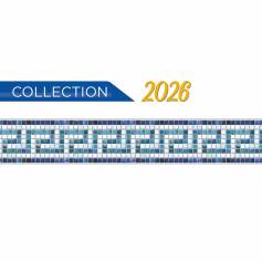 Frise piscine auto-collante Pos�idon 14 cm x 5 m