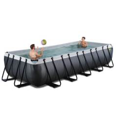 Piscine tubulaire rectangulaire Black Leather 540 x 250 