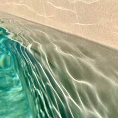 Liner piscine 90/100me 3D : verni 1 face, motif textur 