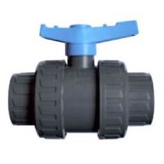 Vanne double union  coller diam 63