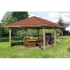Tonnelle de jardin en bois Paradies taille 8 - WEKA