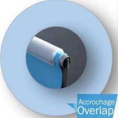 Liner piscine hors-sol 75/100me OVERLAP