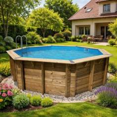 Piscine en bois Oc�a octogonale