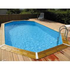 Piscina de madera Oca alargada