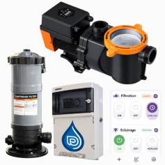 Kit filtration PREMIUM ECOLOGIQUE ! 10 m3/h pour piscine de 40 m3 