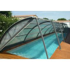 Cobertor de piscina curvado desmontable