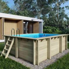 Piscine bois AQUA - rectangulaire - ALTANKA 