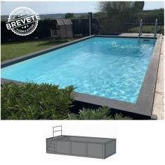 Piscina contenedor Distri-Box de 5.235 x 2.530 x 1,26 m.