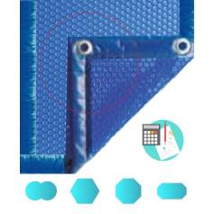 Bche bulle luxe 400  octogonale bleu/bleu