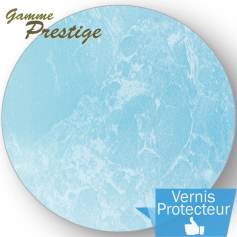 Liner piscine 75/100me 2015 effet "nacr" : Bleu turquoise