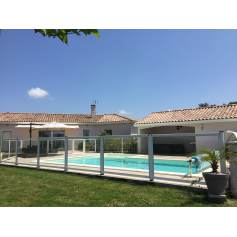 Cloture Piscine Transparente en VERRE 6 mm SP01