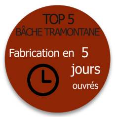 Bche  barres piscine Tramontane EXPRESS : Fabrication 5 jours 