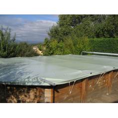 bche  barres piscine bois Coverwood sur mesure