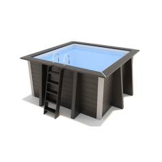 Piscina compuesta cuadrada Edline Pool : 3.11 x 3.11 x 1.20 m