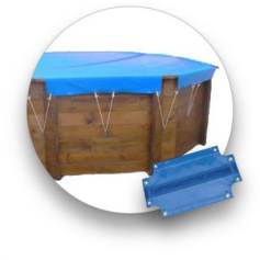 Bche d'hiver piscine bois WATERCLIP