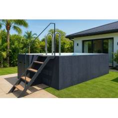 Piscine acier galvanis "container" ECO BASIC