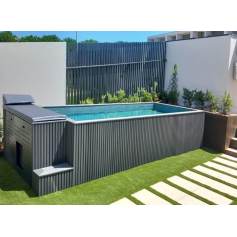 Piscine acier galvanis "container"  POOLSPA 