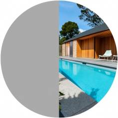 Liner piscine 75/100me gris clair 