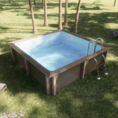 Piscine bton aspect bois : Naturalis