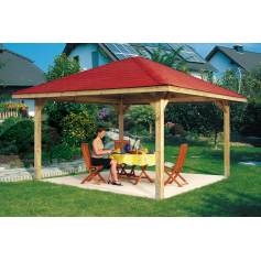 Tonnelle de jardin en bois PARADIES tailles 4 et 5 - WEKA