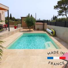 Piscine polyester LES ARCS : Avec escalier d'angle 