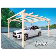 Carport voiture en bois BADAJOZ