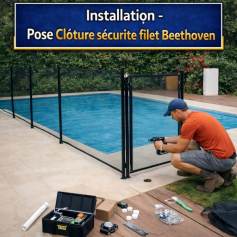 Pose cl�ture  filet Beethoven 34 - Montpellier 