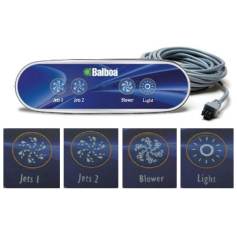 Clavier de commande auxiliaire Balboa AX40 (Jets1, Jets2, Blower et Light) - Balboa