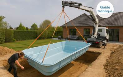 Piscine coque en polyester 