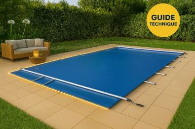 Bche  barres pour piscine