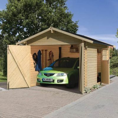 Carport bois garage 28 mm - KARIBU