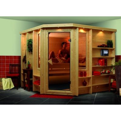 Sauna bois massif 40 mm Marona - Premium