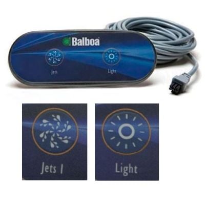 Clavier de commande auxiliaire Balboa AX20 (Jets1 et Light) - Balboa