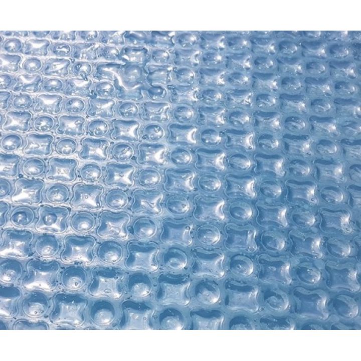 Bâche à bulle luxe : 4 cotés : 500 µ OXO HEAT cristal bleuté - Distripool