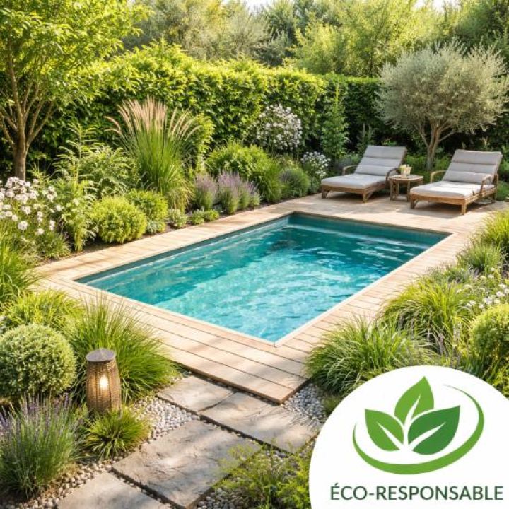 Mini piscine en kit polystyr&egrave;ne &eacute;cologique LUXE : 4.00 x 2.50 m  - Distripool