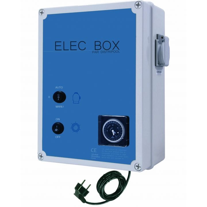 Coffret électrique ELEC-BOX : Filtration + projecteur 100 VA  - Distripool