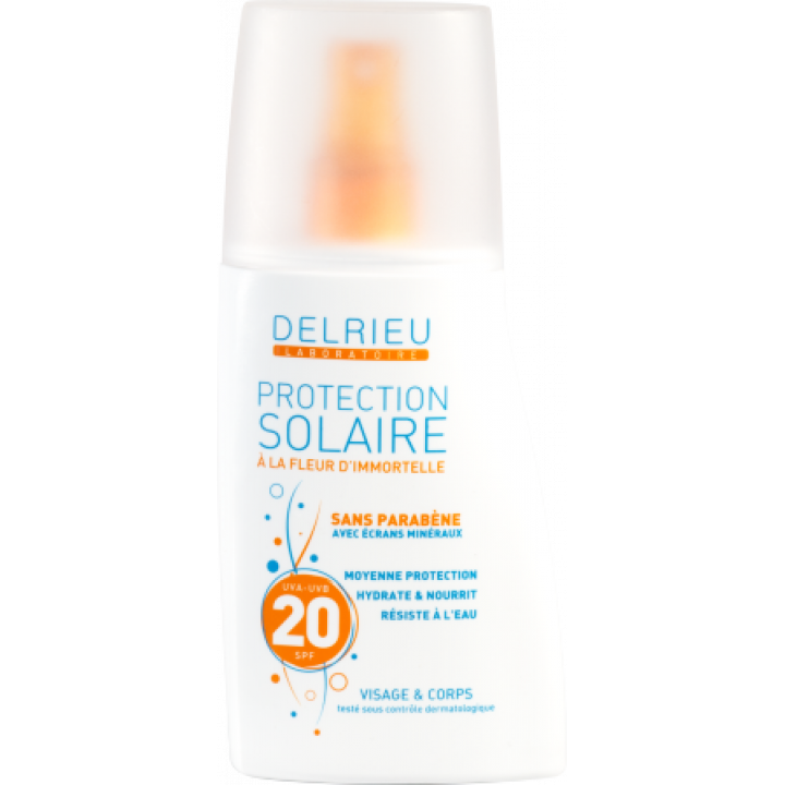 Crème solaire Spray SPF 20 Fleur d’Immortelle - Distripool