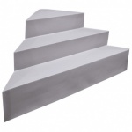 Escalier d'anagle piscine acrylique sur liner