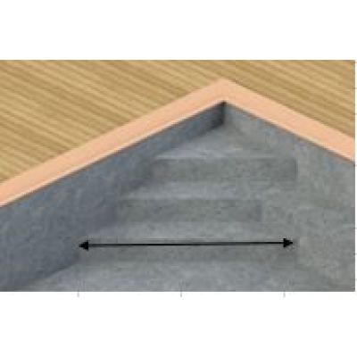 Paquete de escalera con liner de ángulo recto + banco