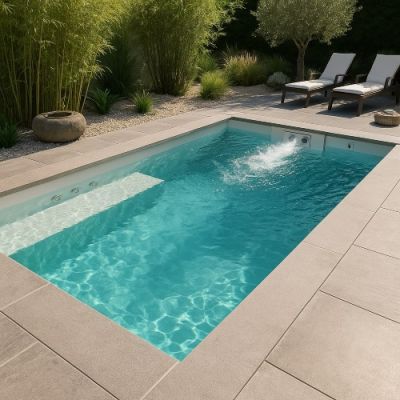Kit piscine béton LUXE  Édition Sport & Balnéo