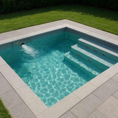 Piscine en Kit béton LUXE : Édition Sport & Balnéo