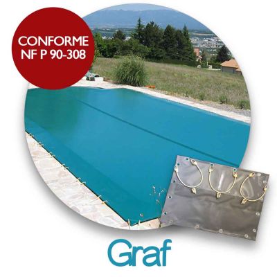 Cubierta de invierno para piscina de poliéster compatible marca GRAFPOOL