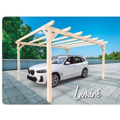 Carport voiture en bois BADAJOZ